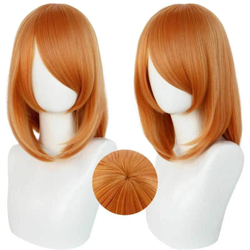 

Women Straight Hair Full Orange Party Ladies Wig