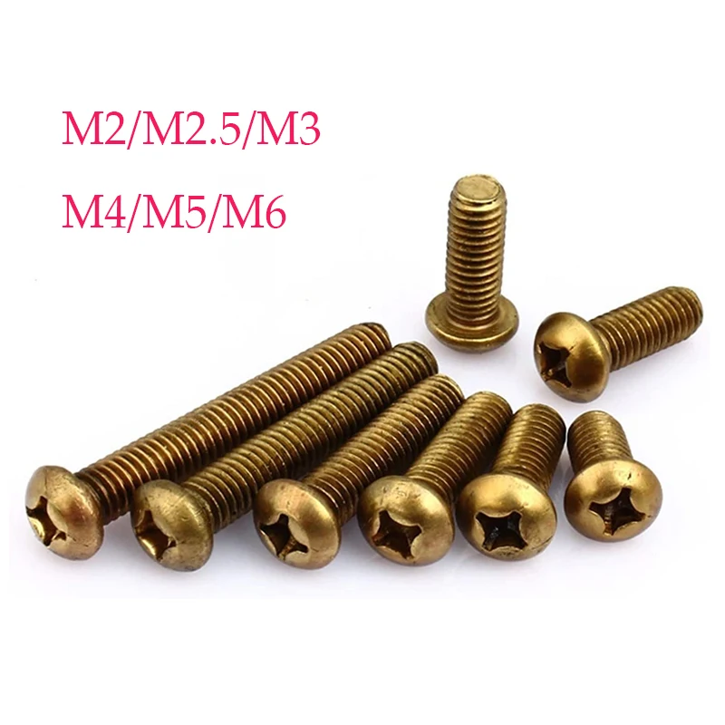 

Латунные винты M2 M2.5 M3 M4 M5 M6