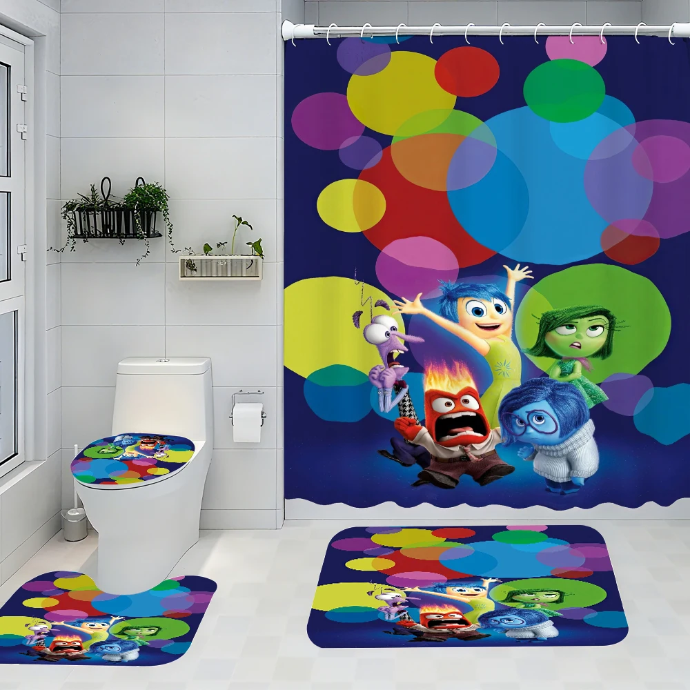 

Disney Animation Bathroom Four-piece Set - Avant-garde Waterproof Shower Curtain, creating a complete bathroom kit