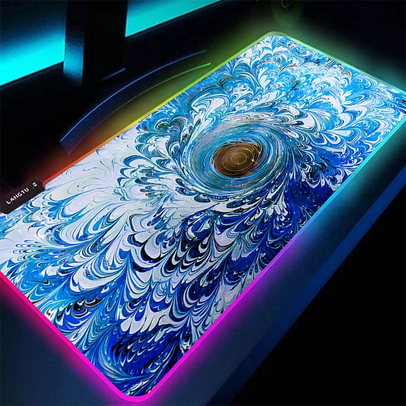 Alfombrilla de ratón, accesorios para juegos de Anime, alfombrilla para teclado Varmilo, alfombrilla de escritorio RGB, alfombrilla para jugador, alfombrilla para ratón líquida Strata, alfombrilla para ratón LED
