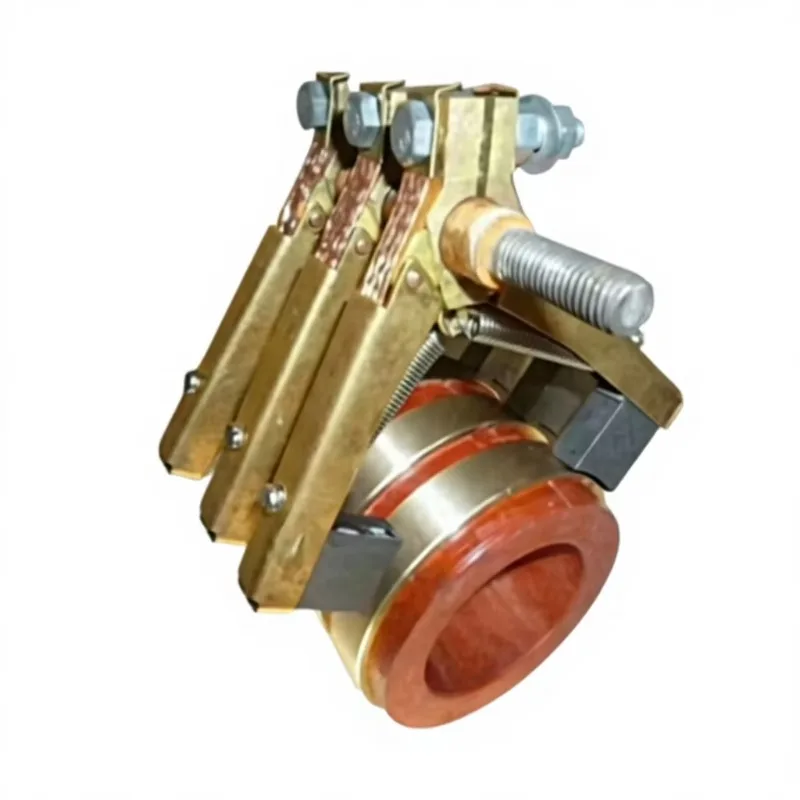 Copper Carbon Brush Hollow Shaft Through-hole Slip Ring Inner Diameter 20mm/40mm 2-30 Cores 10A-30A Electric Rotary Joint