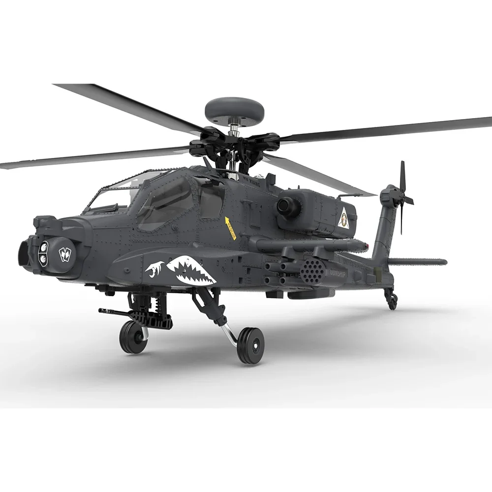 F11 Apache Remote-Controlled Helicopter 3D Stunt 6 Navigation Model Unmanned Aerial Vehicle Armed Toy for Flying