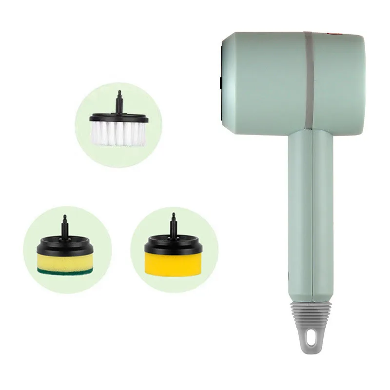 다기능 충전식 전동 세척 브러쉬 설거지 회전 스크러버 욕실 스크럽 주방 클리너