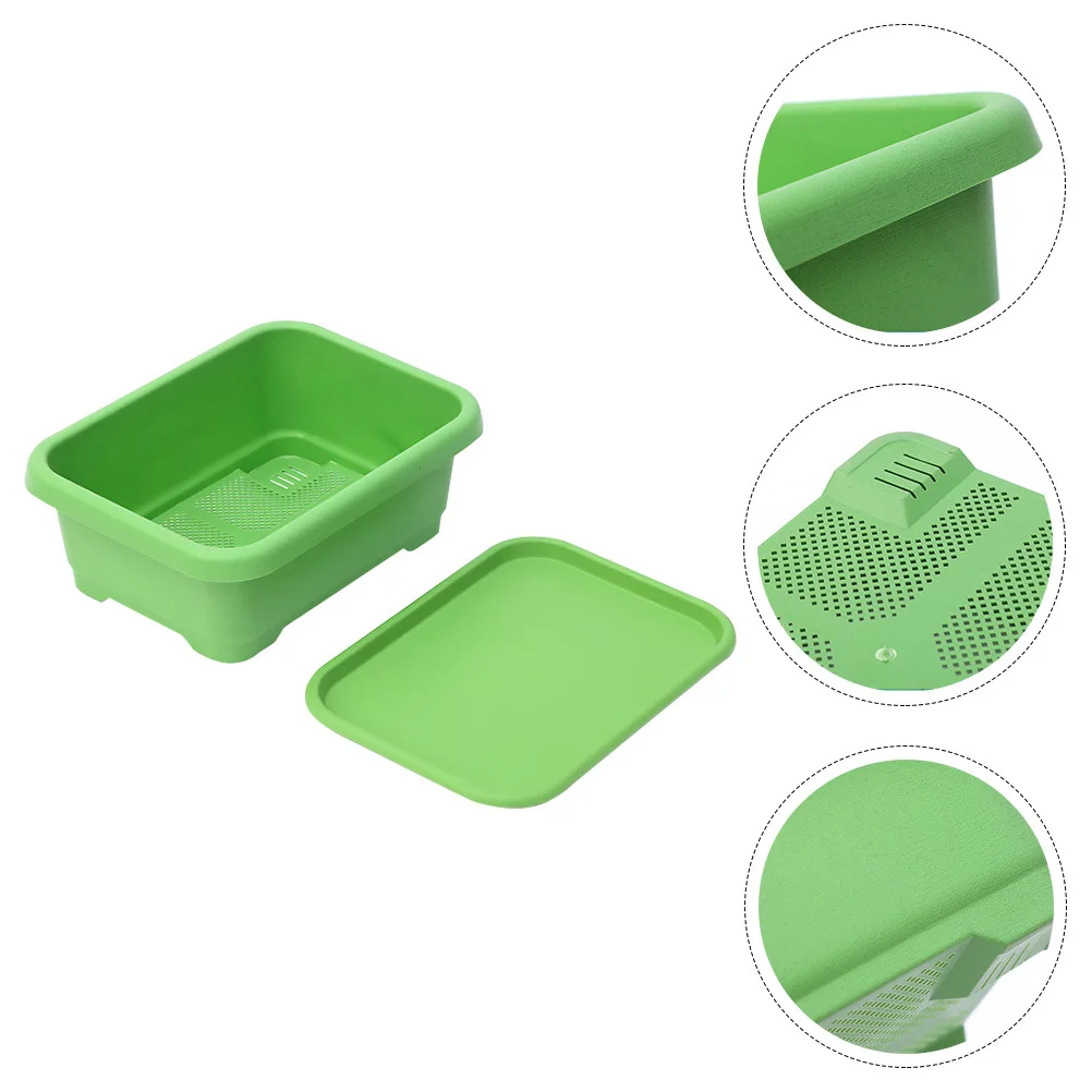 

1Pcs Plastic Plant Pots Sturdy Safe Durable Vegetables Fruits Plants Growth Vegetable Growing Containers Trays Plastic Plant Pot