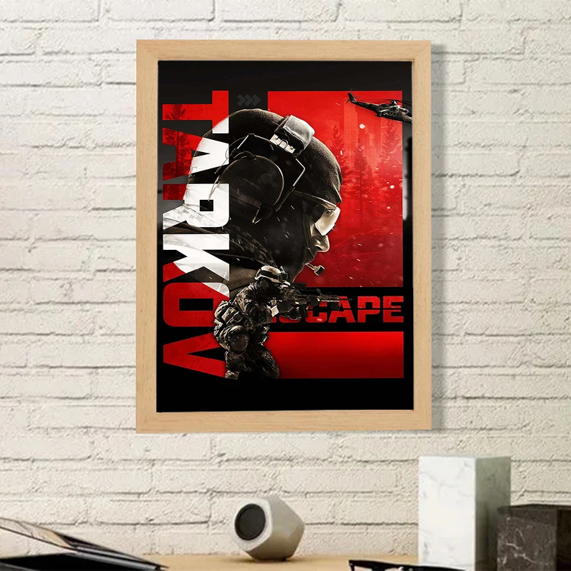 

Escape From Tarkov Game Poster Home Decorations for the Room Decor Canvas Decorative Paintings Gamer Wall Decoration Painting