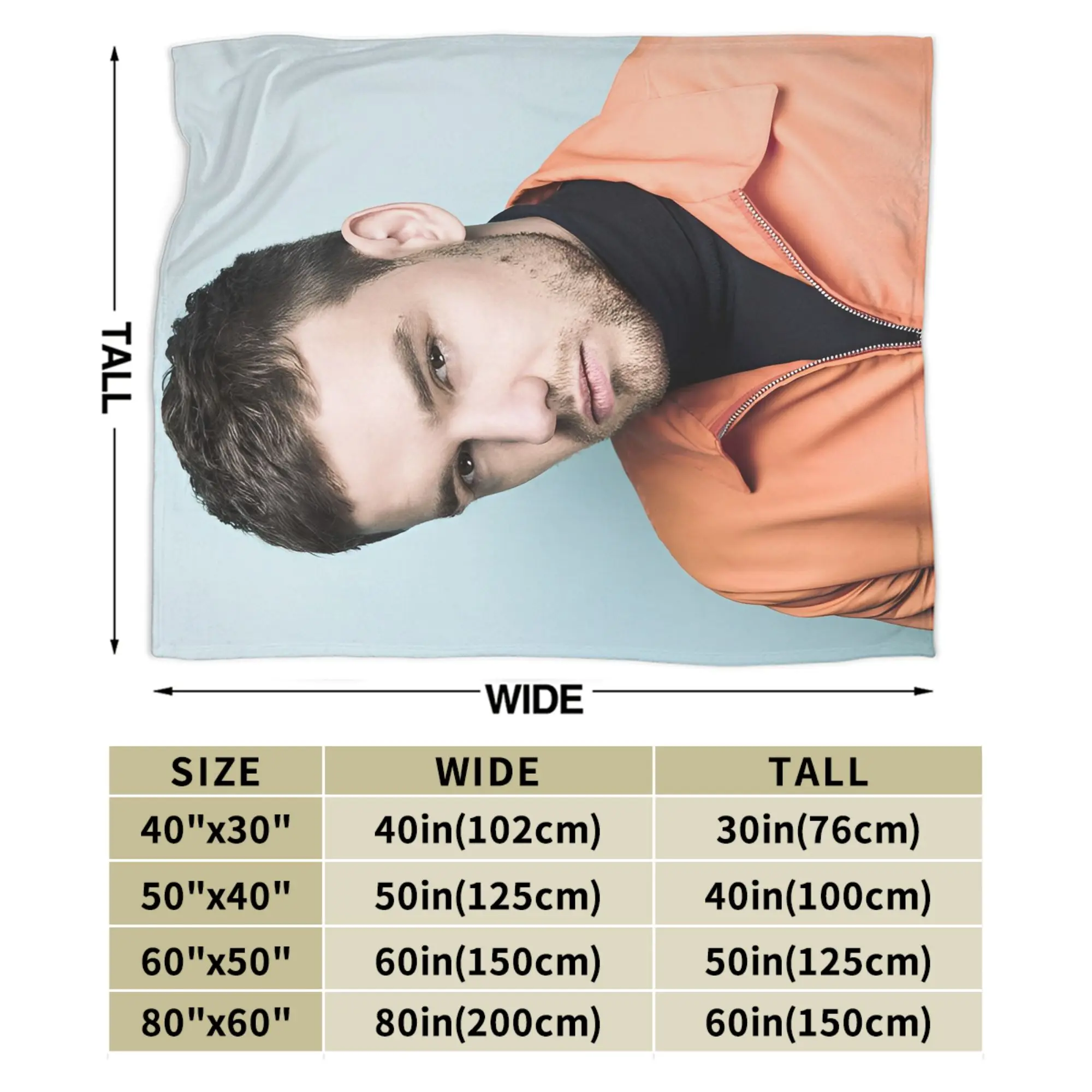 Liam Payne Blankets Fleece All Season  Multi-function Soft Throw Blanket for Home Car Rug Piece