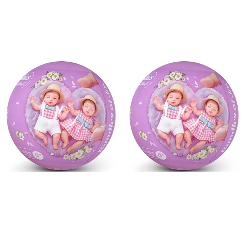 5X Mini Baby Surprise Doll Ball Blind Box Kids Pretend Play Realistic Mini Doll Toy For Girls Gift surprise box mystery figure image 3