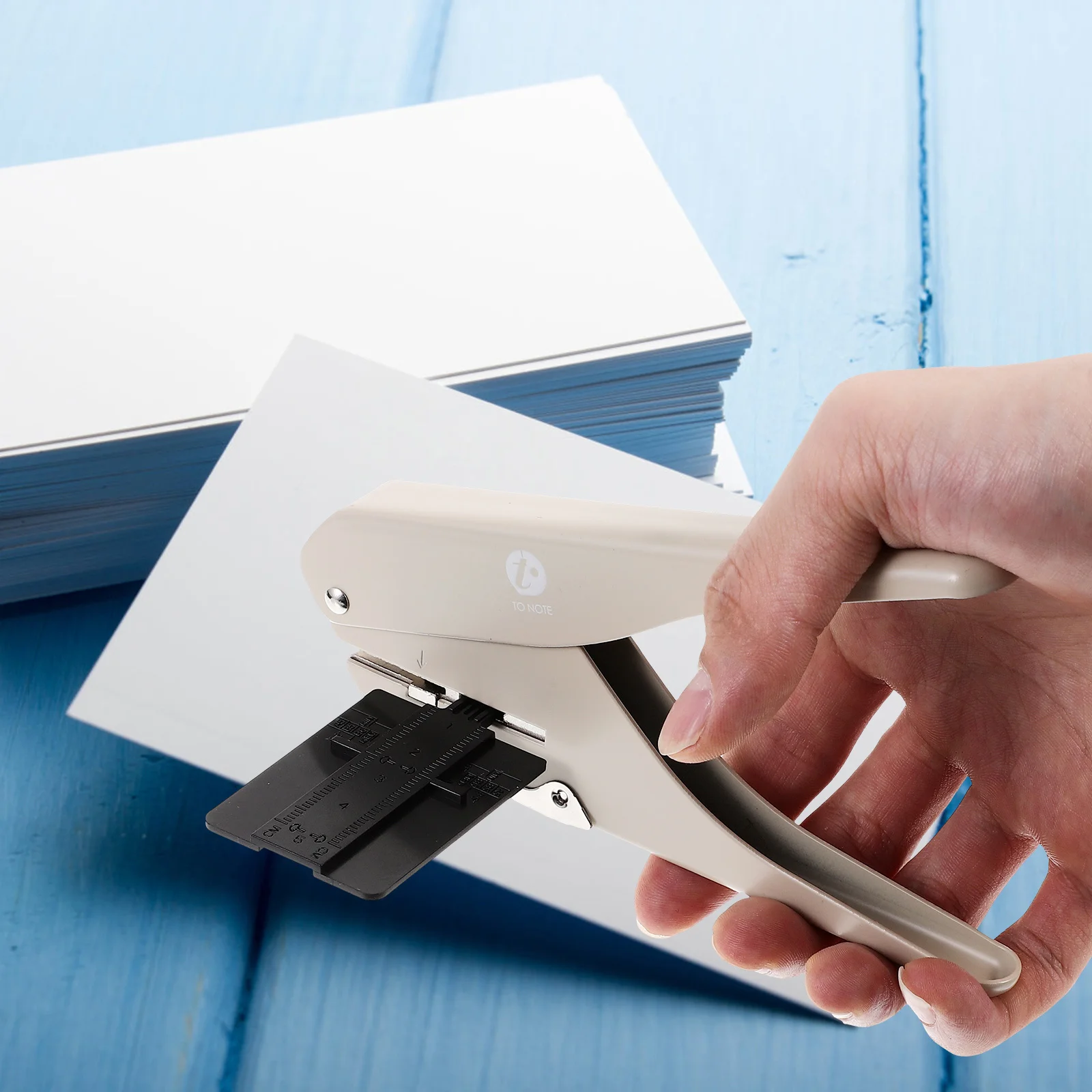 

DIY Mushroom Shaped Hole Puncher for School Home Office Scrapbook Card Making Durable Iron Material Ruler Included Random Color