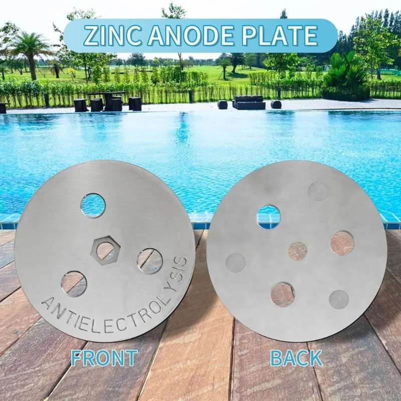 Anti Electrolysis Sacrificial Anode Anti Electrolysis Zinc Anode Plate Zinc Anode Weight Suitable for Pool Equipment 918D