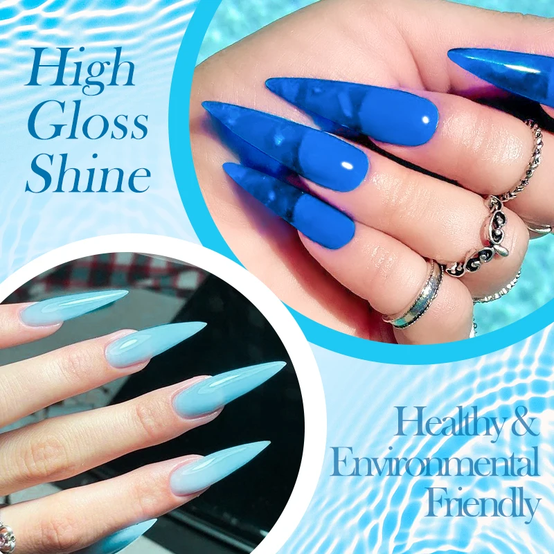 Mtssii-esmalte de uñas de Gel de gelatina, 7ML, cristal de mar translúcido, Gel de uñas semipermanente para manicura, barniz de Gel para decoración de uñas con LED UV