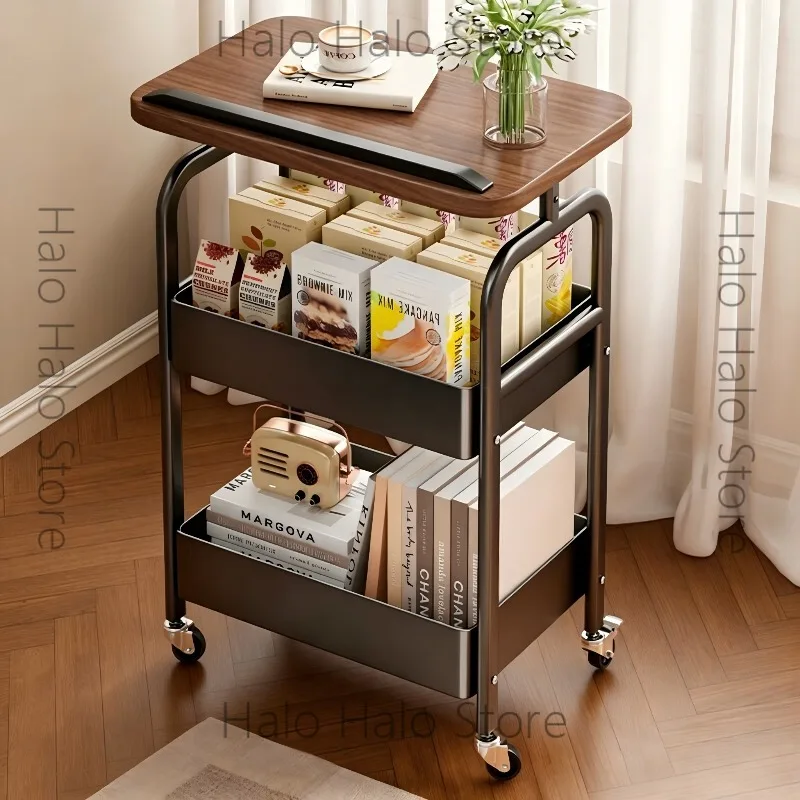 Movable trolley Organizing rack Bedside table Living room Kitchen Multi-layer storage rack