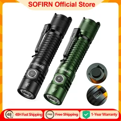 Sofirn SP31 V3.0 Leistungsstarke taktische Taschenlampe SST40 2000 lm 18650 LED-Taschenlampe USB C wiederaufladbare Lichtlampe mit Doppelschalter