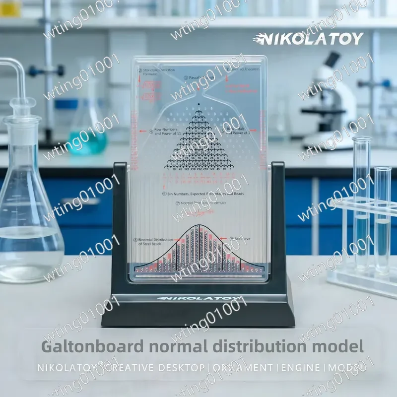 for NIKOLATOY Galton Board Pendant Demonstrating Normal Distribution Probability Statistics Educational Math Science Learning