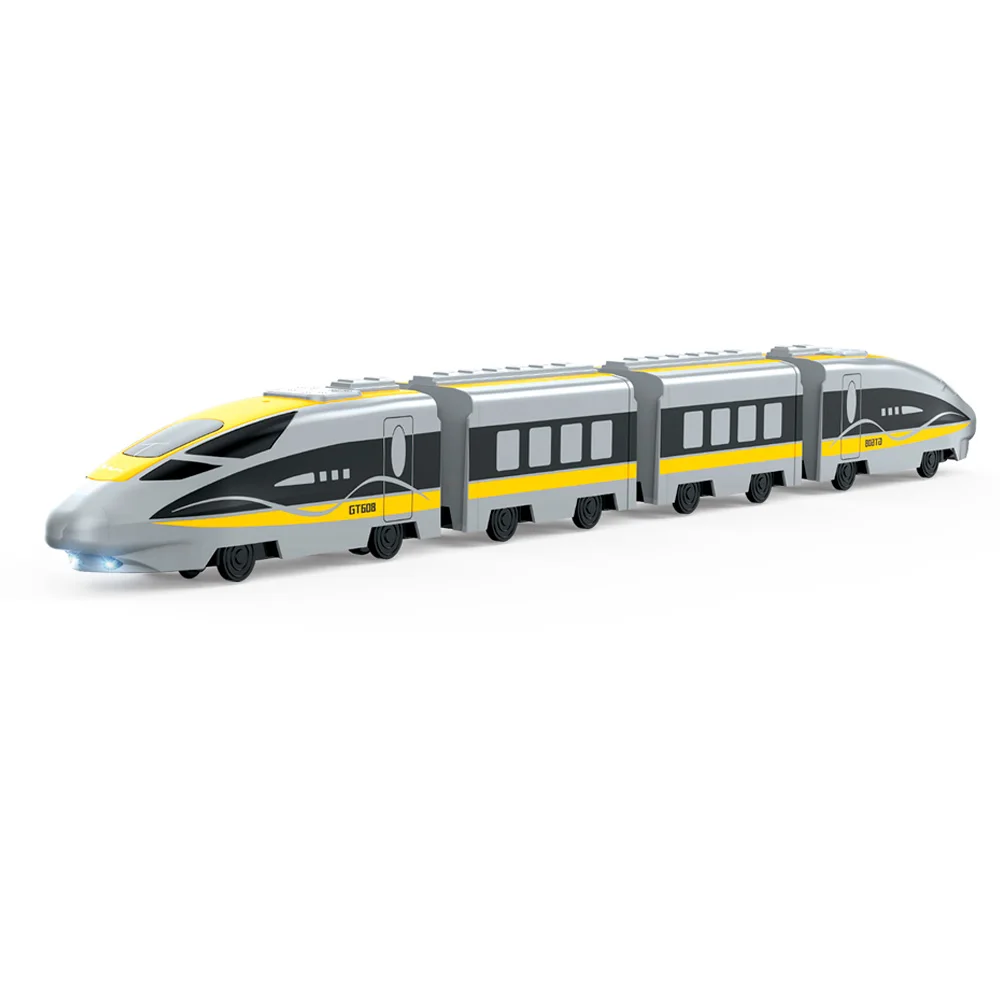 9IMOD RC High-Speed Rail Trains 2.4Ghz Simulated Sound Light Freely Disassembled Alloy Car