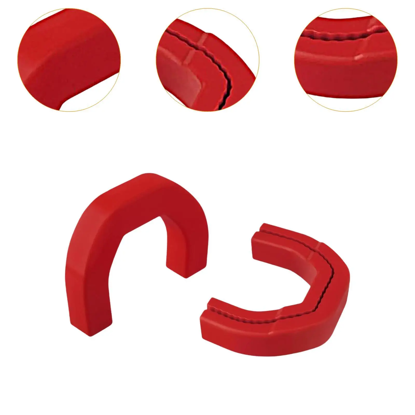 

Auto Accessories Front Tow Hooks Covers Premium Red Nitrile Professional Repair Parts for RAM 1500 2019-2024