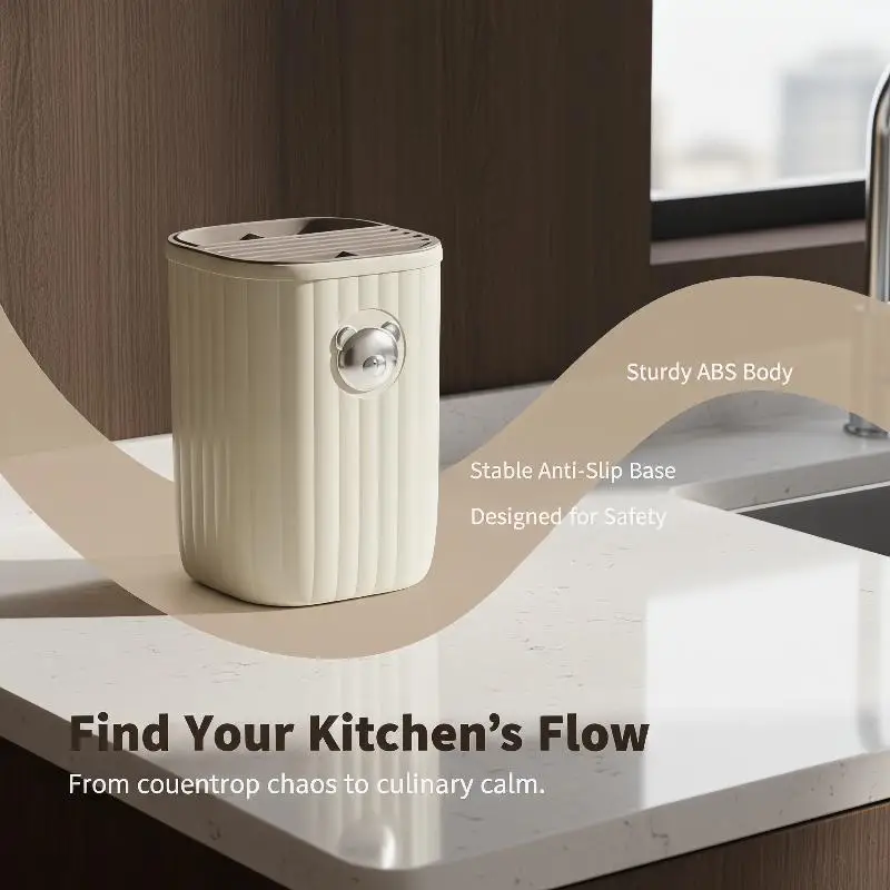 

Compact Kitchen Tool Holder for Utensils Durable Design Multifunctional Kitchen Storage Box