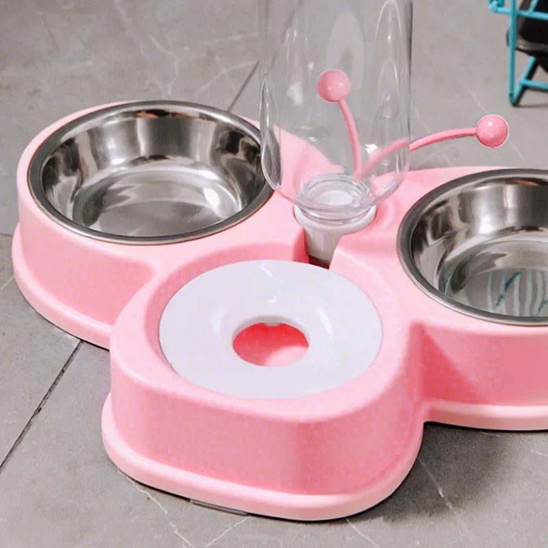 Bebedero automático 2 en 1 con diseño de mariposa para perros y gatos - imagen 5