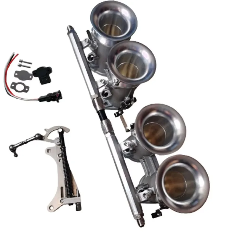 Throttle body kit silver or black for conversion to an EFI engine
