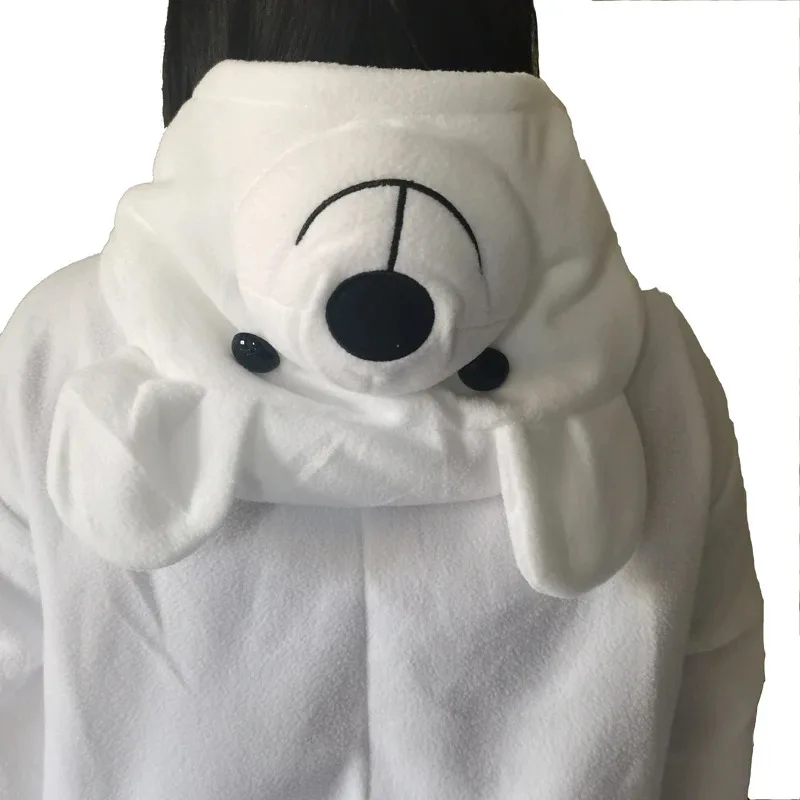 الدب القطبي نيسيس للبالغين قطعة واحدة منامة Kigurumi الجسم كله النساء أنيمي زي الرجال تأثيري بيجامة هالوين حفلة هدية