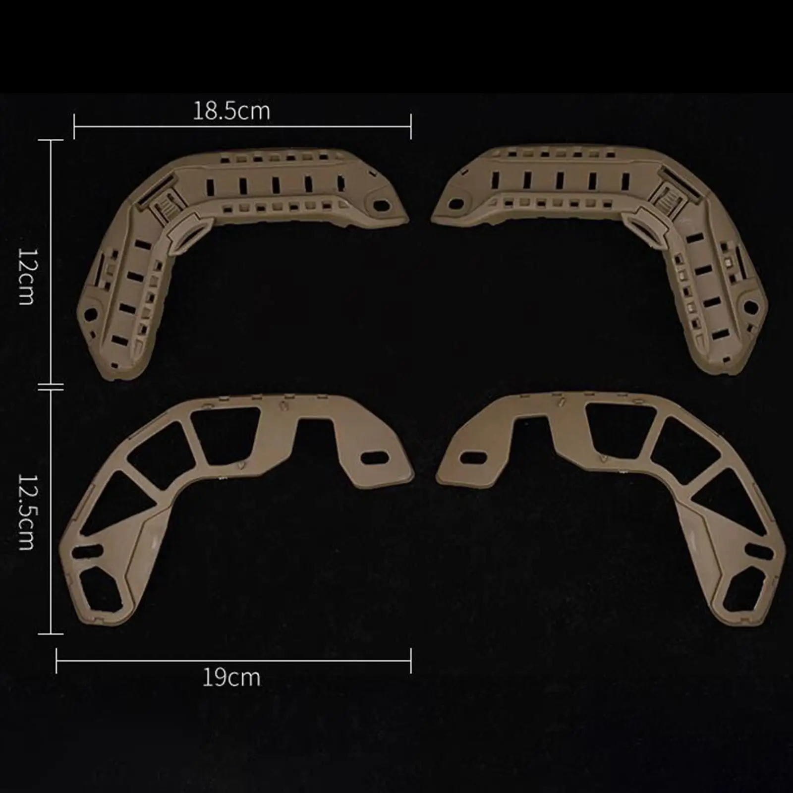 Helmet Rail Connector Nylon Easy Installation Helmet Upgrade Parts