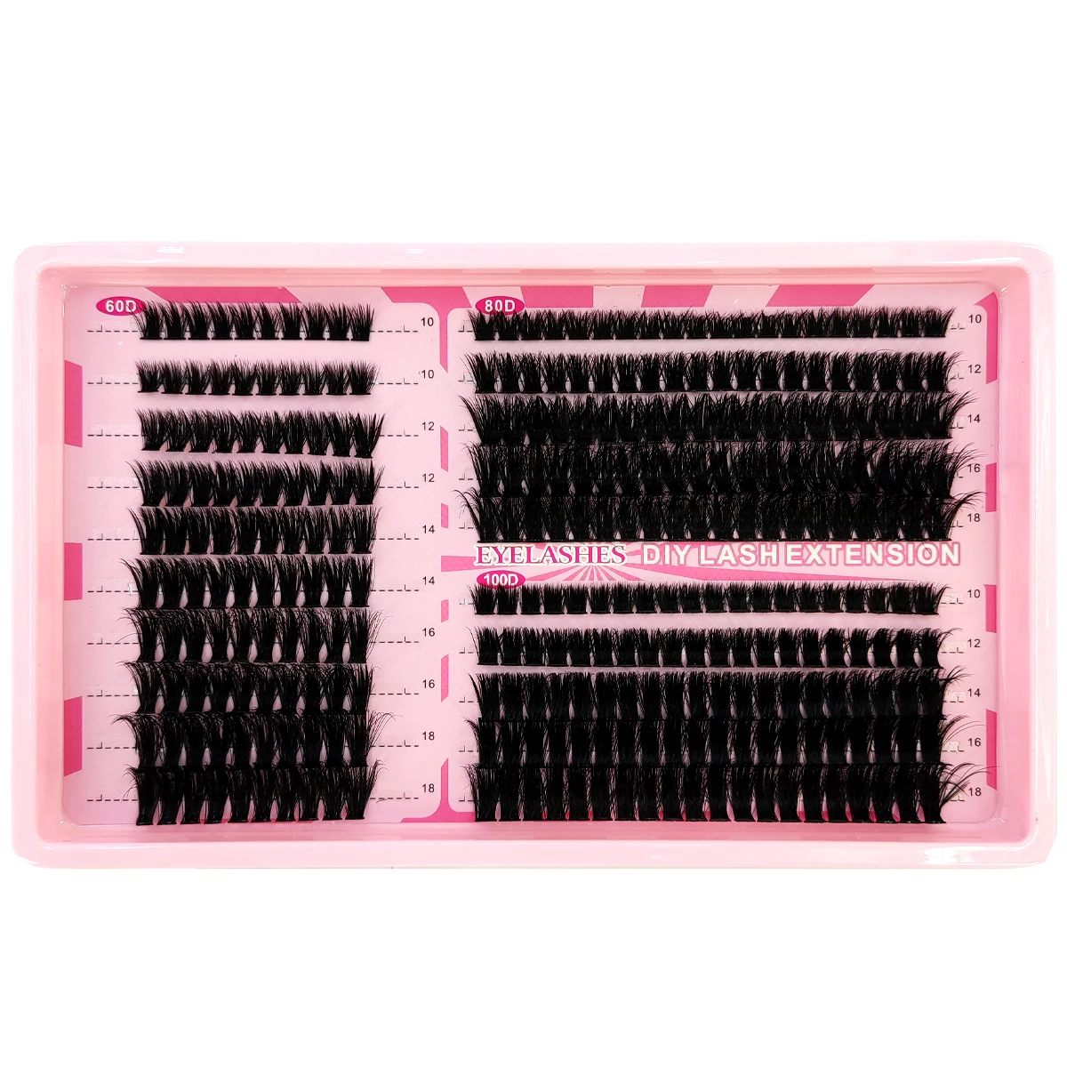 Künstliche Nerzwimpernverlängerungen, flauschige und dynamische Katzenwimpern, Wimpern-Gruppen-Make-up