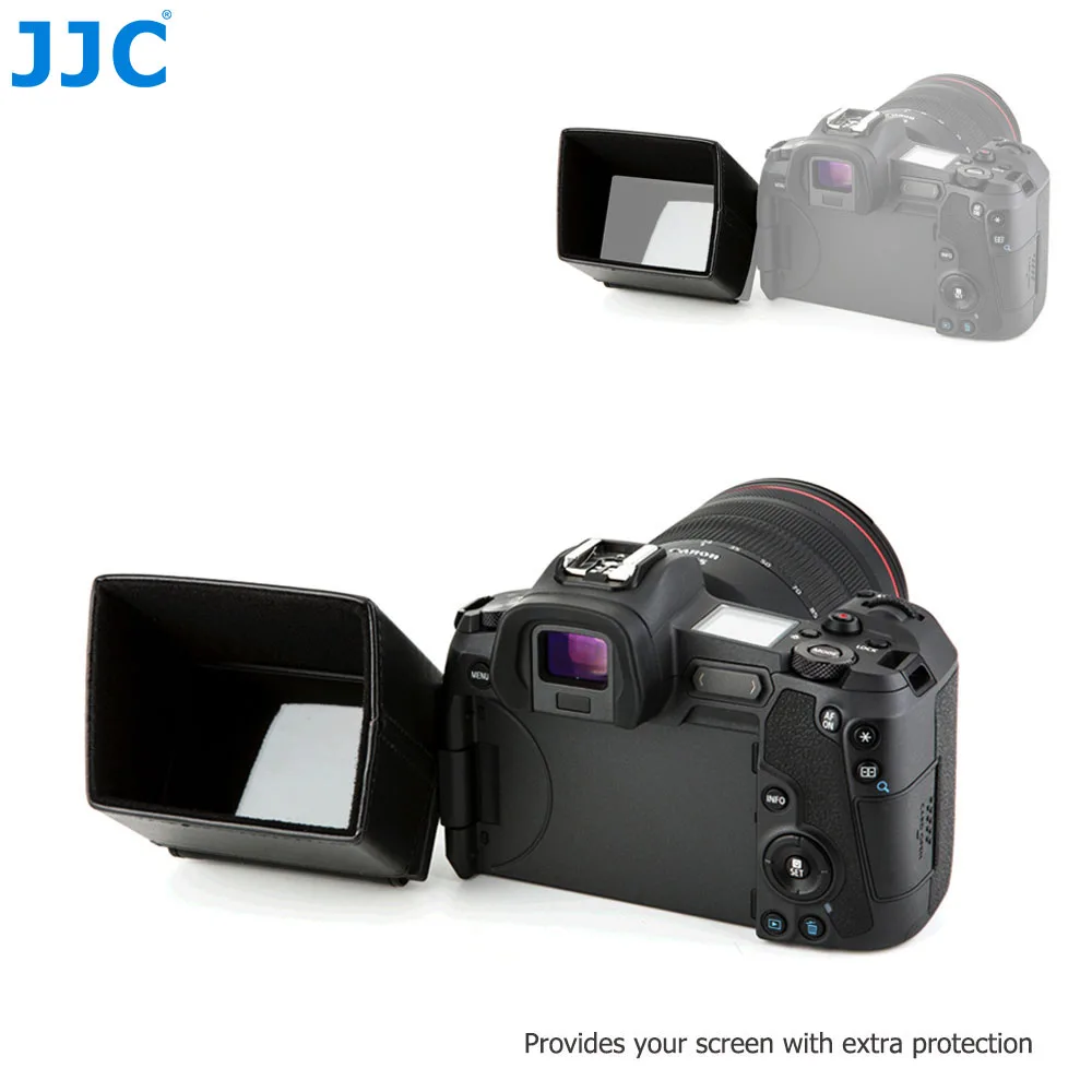 JJC 3 인치 카메라 LCD 후드, 70x50mm 캠코더 스크린, 썬 후드 햇빛가리개, 소니 ZV-1 ZV-E1 A7CR 캐논 EOS M50 800D 후지필름 X-H2