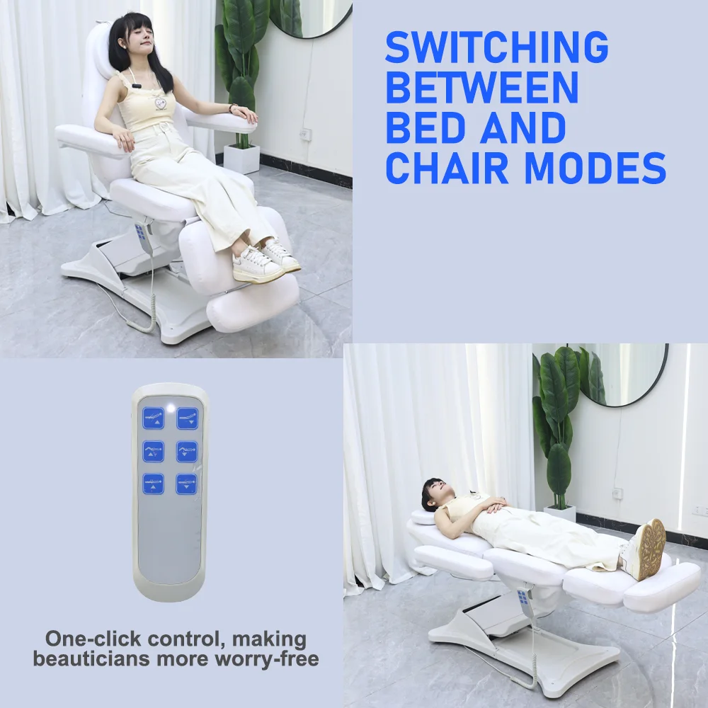 Adjustable Electric Massage Bed Beauty Salon Massage Tables Salon Furniture SPA Beauty Chair Electrical Facial Bed