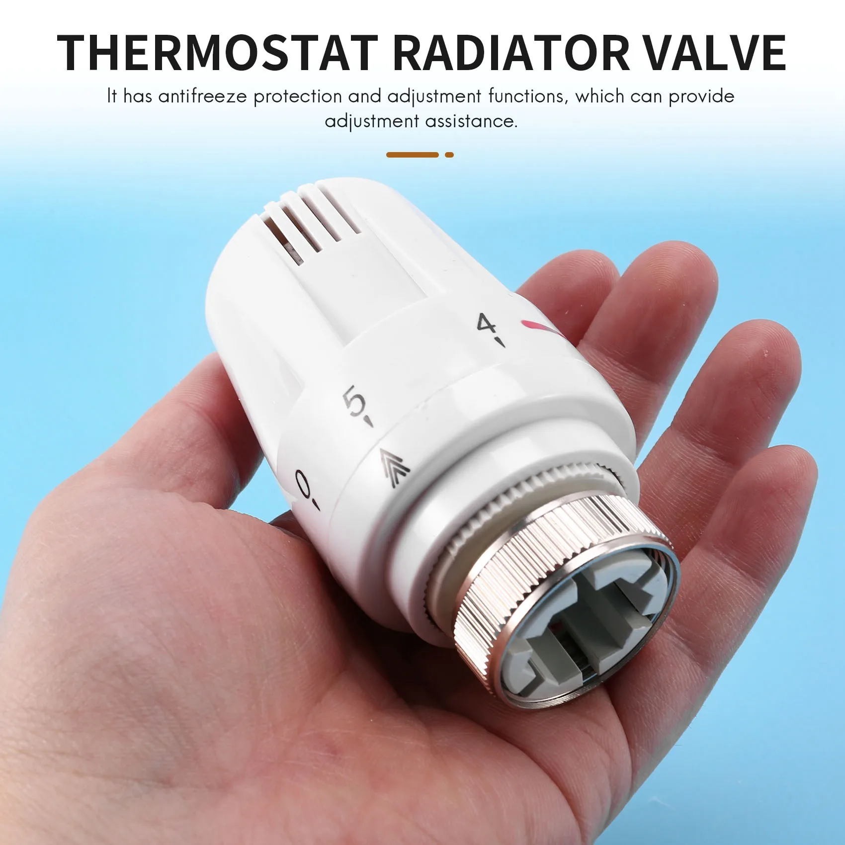 

3Pcs Thermostat Radiator Valve TRV Thermostatic Head Radiator M30 x 1.5 Radiator Valve Replacement Head Radiator Valve