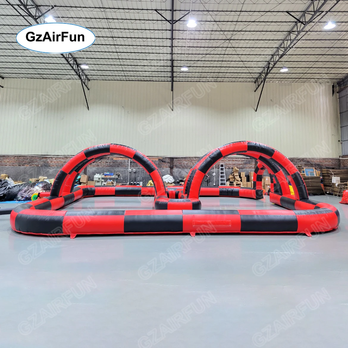 

Custom Commercial Outdoor Track Inflatable Go Kart Track Inflatable Race Track