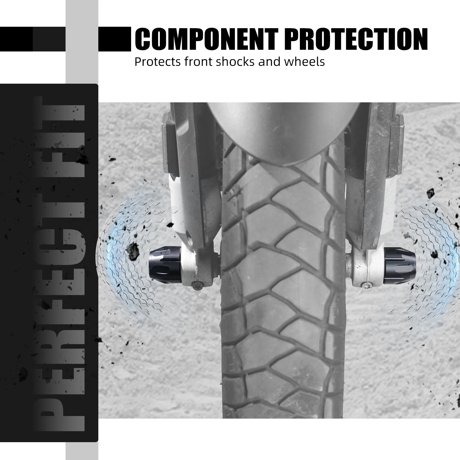 NICECNC العجلات الأمامية المنزلق تحطم الحرس لسيارات BMW R1250GS 2018-2023 R1250GS Adventure 2018-2024 2023 2022 2021 2020 2019 R 1250 GSA #6