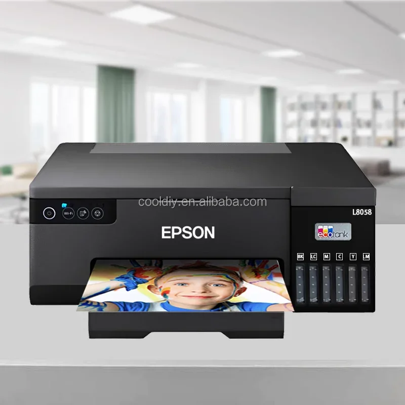 L8058/L8050 Inkjet Printer Cd Dvd Printer A4 Sublimation printer Digital Printing Marketing Wireless Hot Key Plate Paper