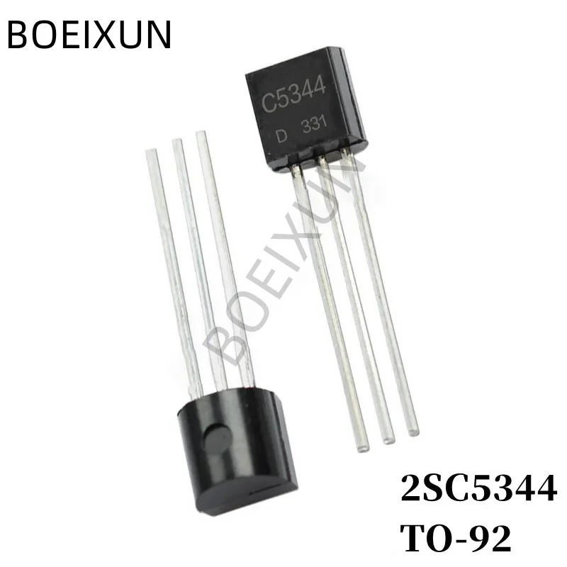 100Pcs 2SC5344 C5344 DIP Transistor TO-92 Type NPN Bipolar Amplifier Transistor 30V/160mA