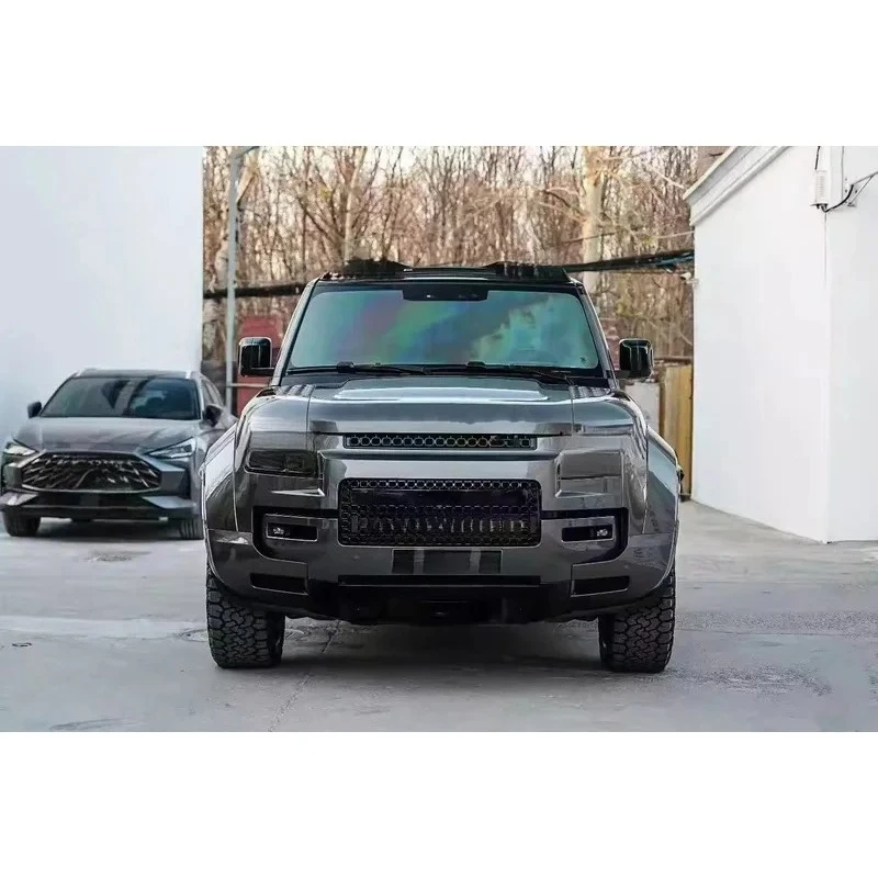 For Defender 110 L663 2020-2026, Front Rear Bumper Grille Side Skirt Eyebrow Wide Body Kit OCTA Style