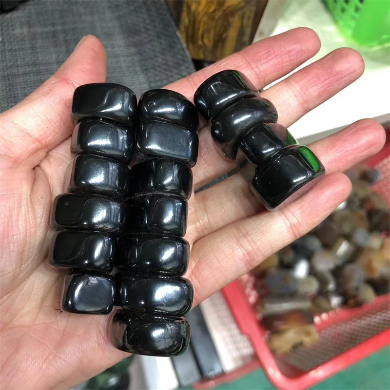 Magnetic Hematite Tumbled Stone Natural Quartz Crystal Healing Gemstone Craft Reiki Decoration Gem