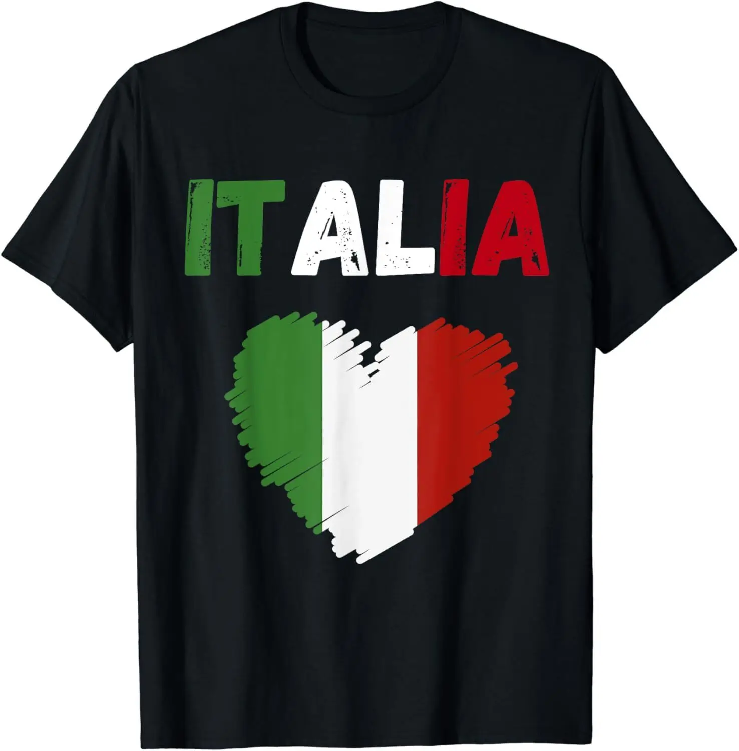 

NEW! Italy Flag Holiday Italy Heart Italian Flag Gift Idea T-Shirt - MADE IN USA