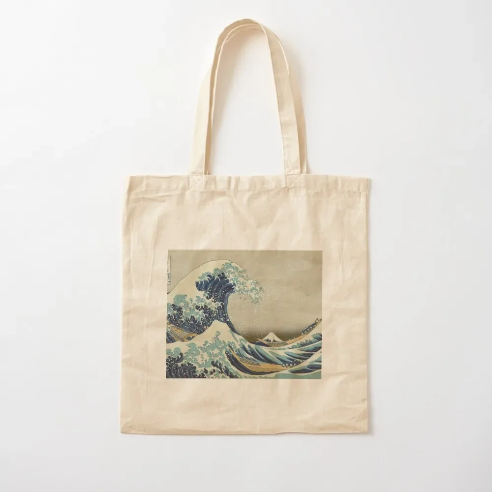 

Great Wave T-Shirt - Hokusai Duvet Surfing Kanagawa Mount Fuji Sticker Tote Bag tote bag men's large size bags Tote Bag