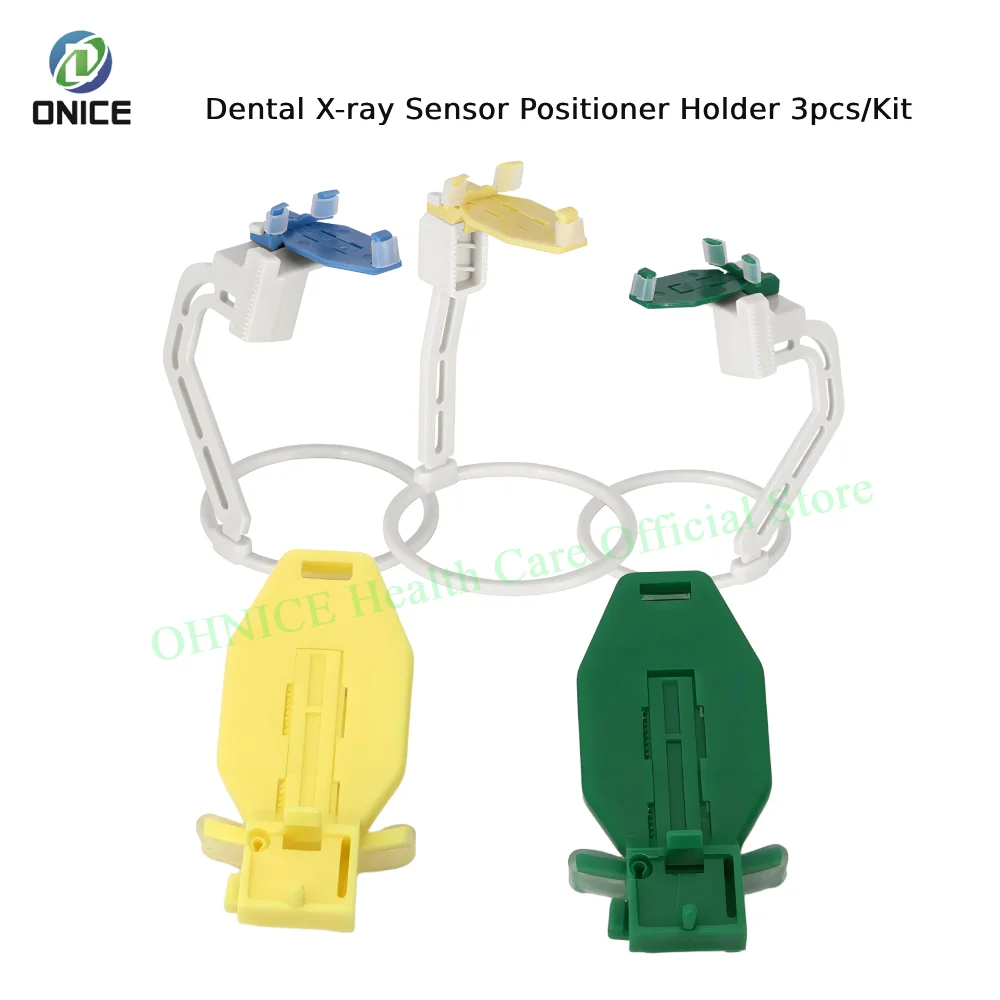 

3-Pack Digital X-Ray Sensor Positioners - Universal Fit for RVG Sensors, Durable Plastic Dental Locator