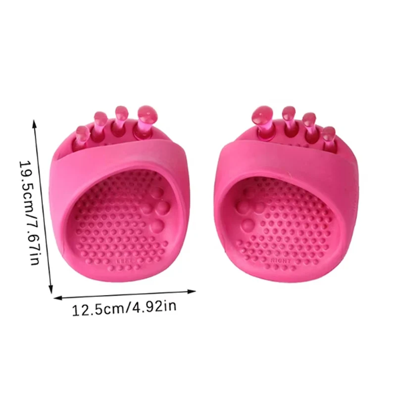 1Pair Bone Corrective Foot Massager O-shaped Leg Orthopedic Insoles Device Arch Support For Plantar Fasciitis Exerciser Slipper