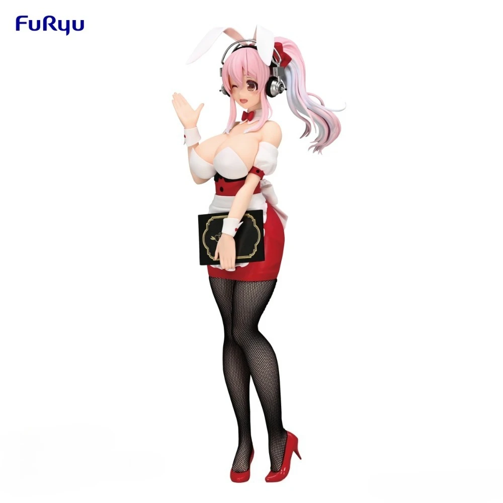 In Stock FuRyu Original Genuine Super Sonico BiCute Bunnies Figure Waitress Ver. 29cm Sexy Collections Model Toy Figures Gift view 3
