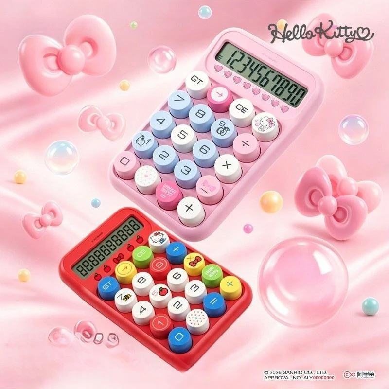 Sanrio Hello Kitty Anime Peripheral Dopamine Calculator High Appearance Multi Functional For Office Accounting Use