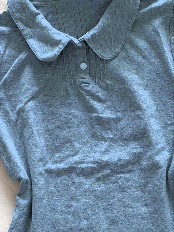 BaoYao فتاة الأصلي الرجعية ey irt ort Sve تي شيرت المرأة الصيف الدانتيل الربط تصميم فريد من نوعه الكورية Sle القطن