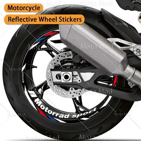 오토바이 휠 스티커 림 데칼 허브 스트라이프 테이프 액세서리 BMW F900R F800R F900XR S1000RR S1000R S1000XR R1200R R1250RS