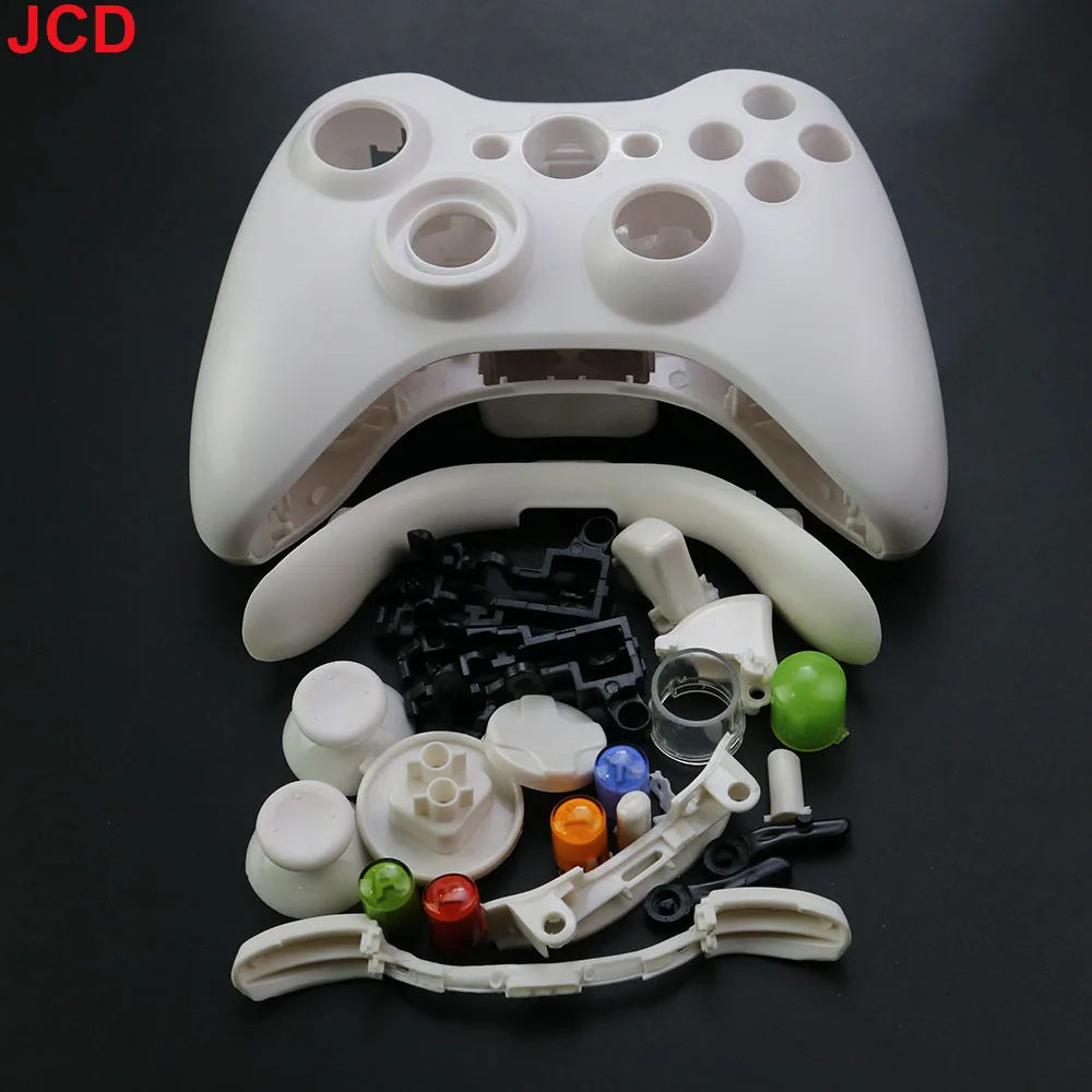 JCD-controlador de juego inalámbrico para XBox 360, funda protectora, juego completo con botones, parachoques de palo analógico