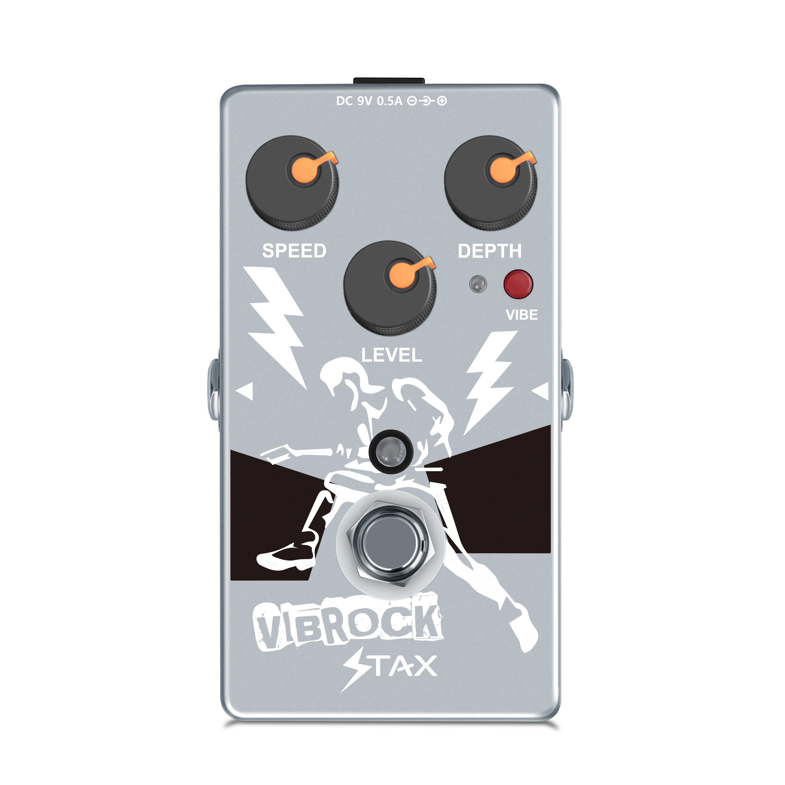 Stax-Tremolo Monoblock Guitar Pedal, Dual Effect Pedal , True Bypass Model, Full Size Modulation, RE-02