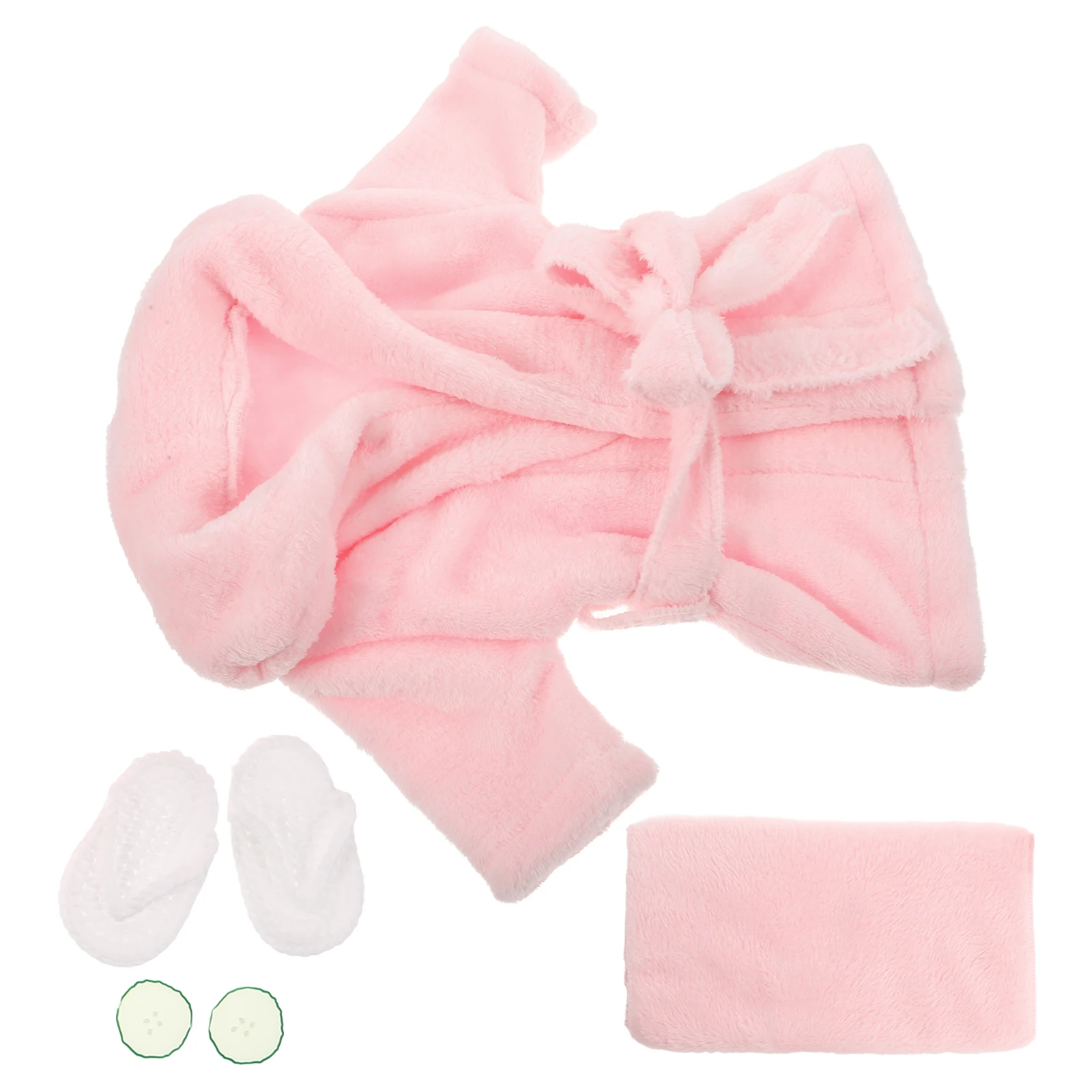 

1Set Newborn Photography Bathrobe Prop Set Coral Fleece Baby Bath Towel Comfortable Toddler Photo Accessory Baby Bathrobe