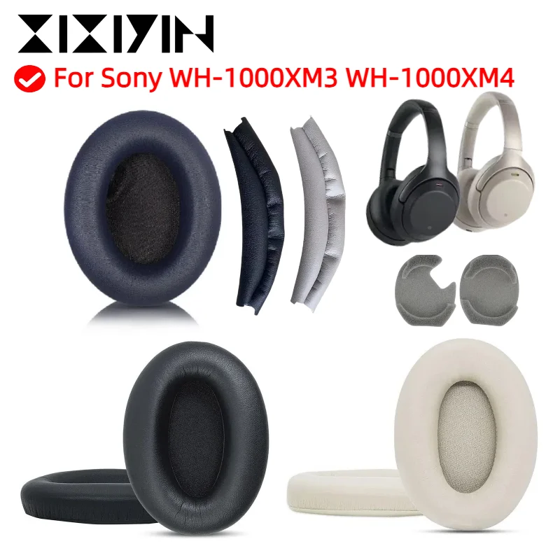 

Replacement Earpads for Sony WH-1000XM3 WH-1000XM4 Headphones Mesh / Ice gel / Leather Ear Cushion Pads