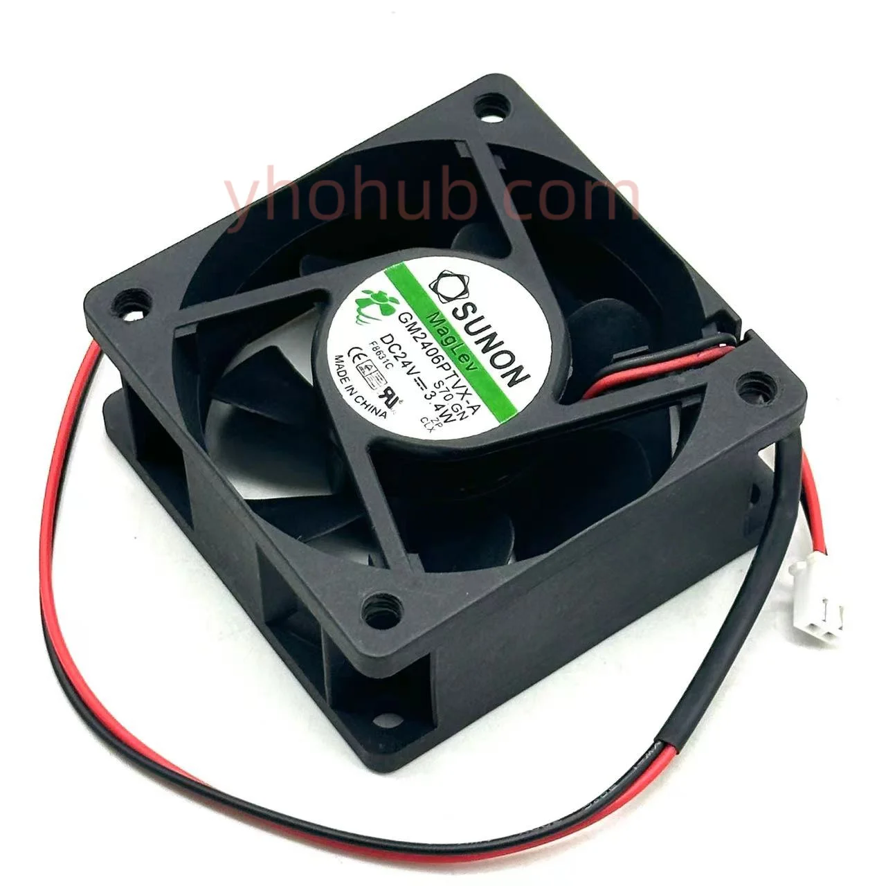 SUNON GM2406PTVX-A S70.GN DC 24V 3.4W 60x60x25mm 2-Wire Server Cooling Fan