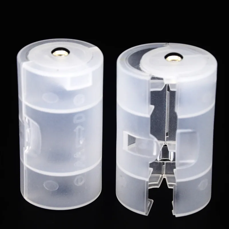 1/2/5pcs Battery Converter No.5 to 1 AA to D No.5 to D Type AA to 1 Adapter Protection Transparent Box Charging And Storage A2