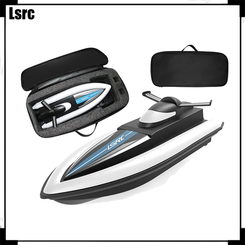 Lsrc Rc Boat Water Remote Control High Speed Rowing Children'S Toy Double Spiral Propeller Long Range Simulated Electric Boat