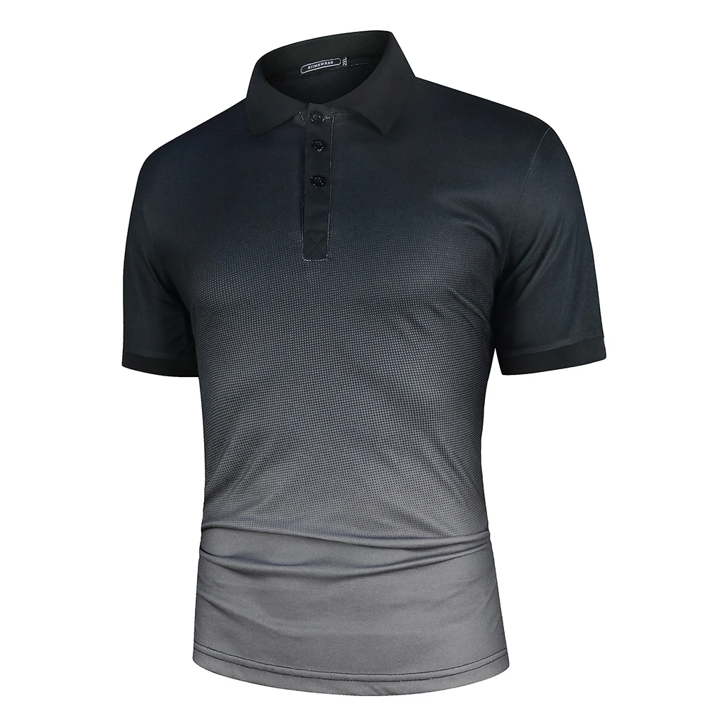 Camisa polo masculina de cor contrastante, roupa clássica, streetwear verão, tops de moda casual, novo
